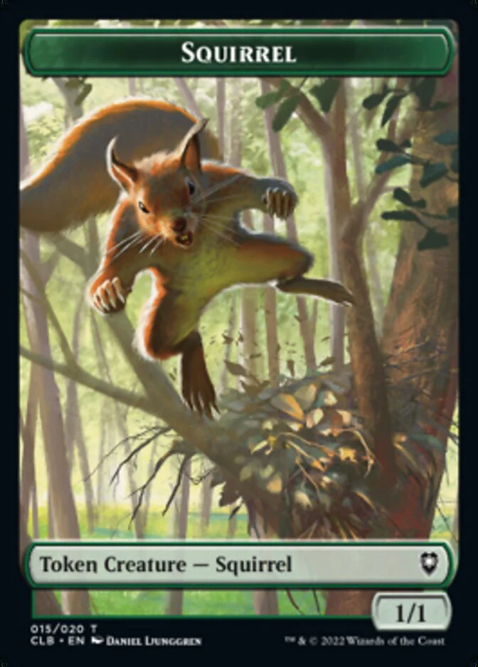 Treasure // Squirrel Double-Sided Token [Commander Legends: Battle for Baldur's Gate Tokens] - Image 2