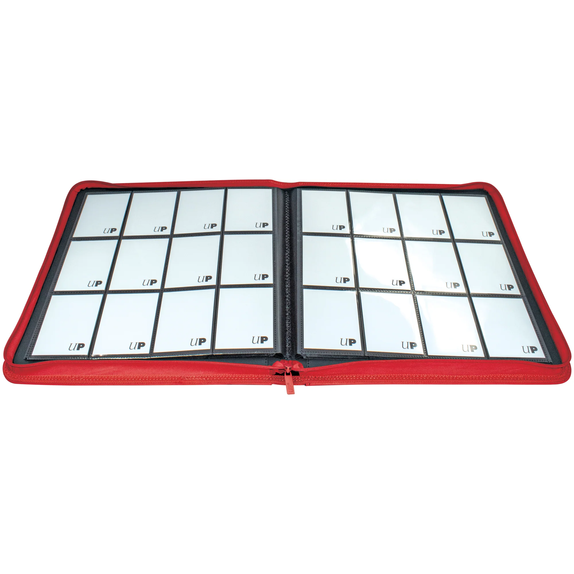 Ultra PRO: 12-Pocket Zippered PRO-Binder - Vivid (Red) - Image 2
