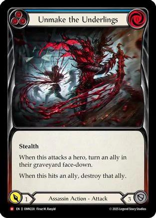 Unmake the Underlings (OMN228) - Omens of the Third Age Rainbow Foil