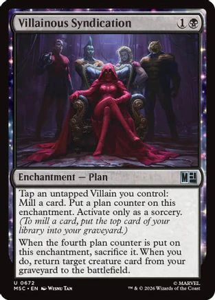 Villainous Syndication (MSC-672) - Commander: Marvel Super Heroes Foil