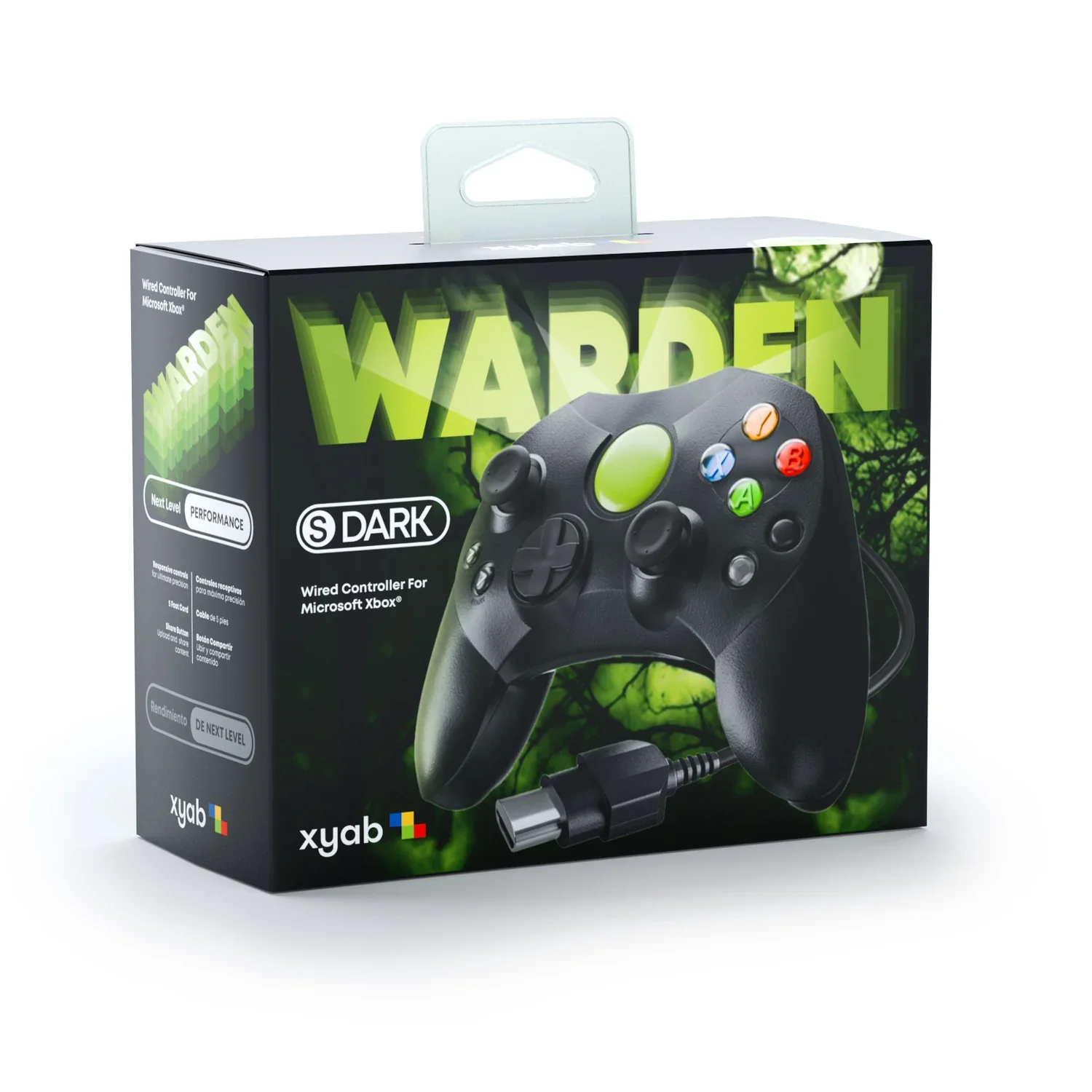 Warden Wired Controller for Xbox Original - Black - Image 3