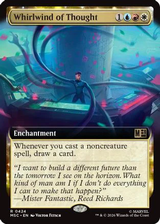 Whirlwind of Thought (Extended Art) (MSC-424) - Commander: Marvel Super Heroes Foil