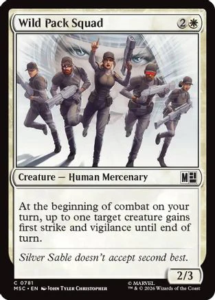 Wild Pack Squad (MSC-781) - Commander: Marvel Super Heroes