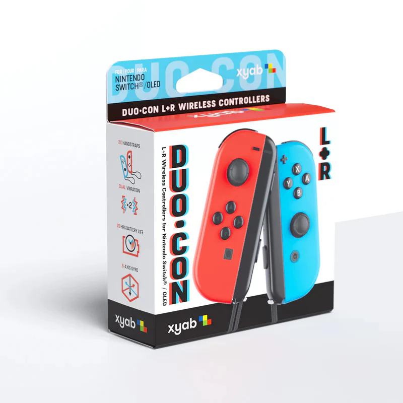 XYAB Nintendo Switch Duo-Cons - Blue & Red